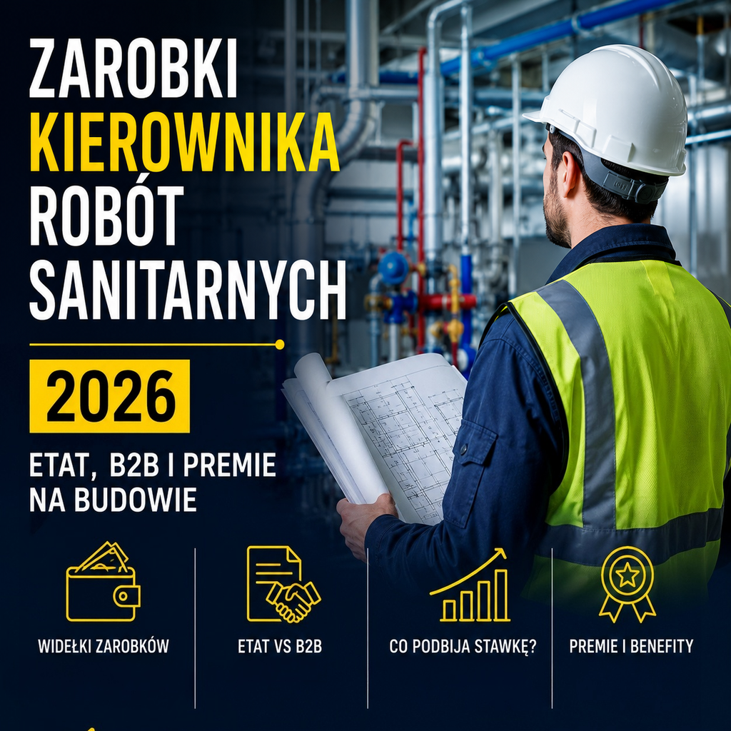 zarobki kierownik robót sanitarnych